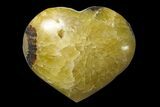Polished Septarian Heart - Madagascar #156664-1